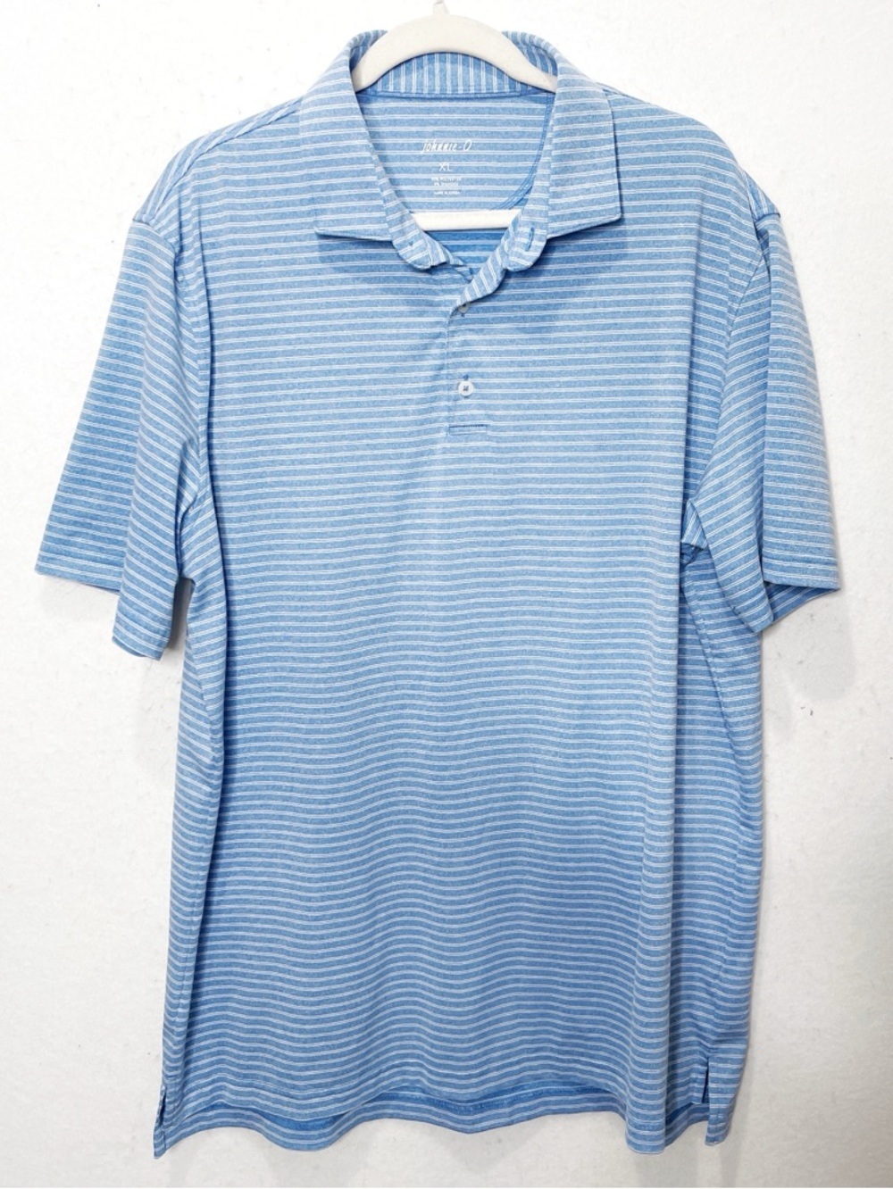 Johnnie - O Jersey Performance Polo Striped Capri Size XL Golf Comfy Breathable